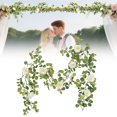 thumbnail image 2 of Artificial Rose Vine Fake Flower, Ongmies Luxurious Camellia Wedding Flower Wall – Vine Decor for Tabletop & Event Backdrops, Wedding Flower Wall Decoration, 2 of 9
