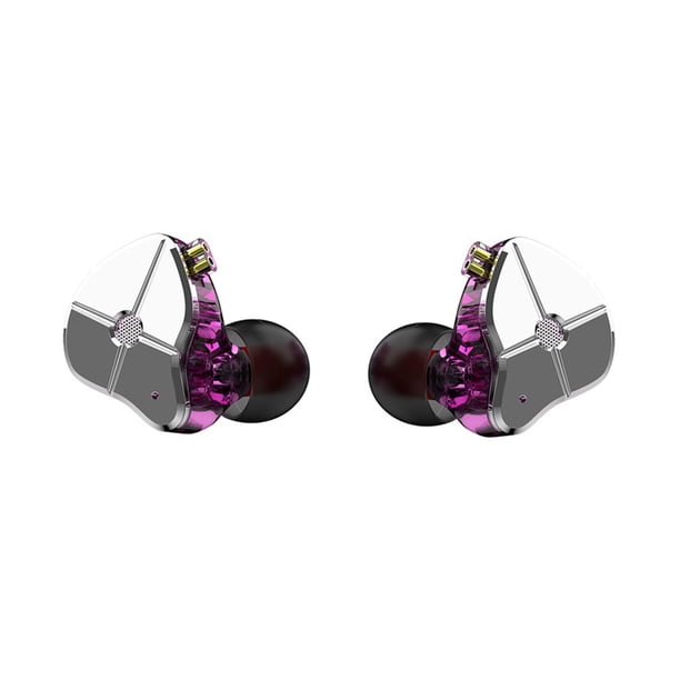 Seitruly Auriculares Auriculares Desmontables Inalámbricos Intercambiables Reemplazables Tapones para los oídos Auriculares Conductor Electrónica azul y morado