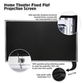 thumbnail image 4 of PYLE PRJTPFL122 - Fixed Wall Mount Projector Screen - Universal Home/Office Projector Viewing Display (120’’ -inch), 4 of 8