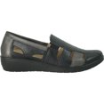 thumbnail image 3 of kozi Chaussures Décontractées Confortables pour Femmes, Mocassin à Enfiler à Talon Compensé OY3236 avec Bout Rond, Double Bout, Semelle Intérieure Amovible, Noir, 3 of 8