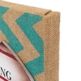 thumbnail image 6 of Northlight Chevron Burlap Beach Closed Shark Bite Surfboard Wall Sign -  8" x 23.75”, 6 of 9