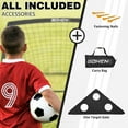 thumbnail image 4 of BOHEN 6x4FT Portable Soccer Goal for Kids Backyard Youth Soccer Goal with Net Ground Stakes with Carry Bag, 4 of 9