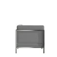 thumbnail image 6 of Flash Furniture Hercules Imagination Series Contemporary Gray Leathersoft Right Corner Chair with Encasing Frame, 6 of 9