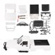 thumbnail image 4 of Carcasa de coche sin montar con distancia entre ejes de 190mm para C14 C24 C24-1 1/16 accesorios de repuestos de coche teledirigido, wh, 4 of 5