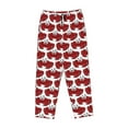 thumbnail image 4 of Xecao Cute Red Crab Women's Straight Lounge Pajama Pants: The Epitome of Relaxed Sleepwear, 4 of 9