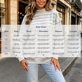 thumbnail image 3 of CHGBMOK Women's Mock Neck Sweatshirt Striped Long Sleeve Casual Pullover Tops Drop Shoulder Loose Fit Basic Sweatshirts, 3 of 5