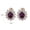 Gold,Purple, variant on Emerald Clip on Earrings for Women Platinum Plated Vintage Green Austria Crystal Oval CZ Halo Earrings Non Pierced Ears Trendy Jewelry Gifts