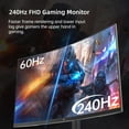 thumbnail image 4 of Restored KTC 32 Inch 240Hz Curved Gaming Monitor, FHD 1080P 1500R HDR Gaming PC Monitor, FreeSync, Ultra-Fast 1ms Monitor for Gamer, 3500:1 Contrast, HDMI 2.0 x 2, DisplayPort 1.4 & USB 2.0, H32S17F, 4 of 6