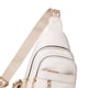 thumbnail image 5 of Bolso de pecho bohemio para mujer bandolera de piel sintética con correa de estilo étnico color blanco, 5 of 7
