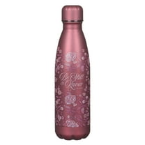 Water Bottle SS Burgundy Be Still Ps. 46:10, (Hardcover)
