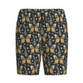 thumbnail image 4 of Wukai Flower Butterfly Men’s Short Pajama Pants With Pockets Soft Sleep Pj Shorts for Men-Large, 4 of 6