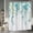 Blue Green, variant on Baocicoo Pink and Violet Leaves Shower Curtain Spring Watercolor Plant Eucalyptus Botanical Shower Curtains for Bathroom Bathtubs Waterproof Fabric Shower Curtain with Hooks 36x72 Inches