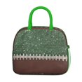 thumbnail image 2 of Womens Green and Brown Football Stitch Pattern Lunch Box for Work,Insulated Lunch Bag for Women,Loncheras Para Mujer,Leakproof Adult Lunch Bag for Work,Beach,Travel,Picnic,Camping, 2 of 7