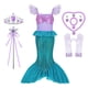 thumbnail image 2 of Película de Disney, vestido de sirenita, disfraz de princesa Ariel, ropa de manga con volantes, lentejuelas, ajustado, informal, bonitos trajes para niños zhangyuxiang unisex, 2 of 2
