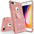 thumbnail image 6 of NOIR Glitter Rhinestone Cell Phone Case for Apple iPhone SE 2020/iPhone 8/iPhone 7, Rose Gold, 6 of 6