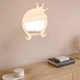 thumbnail image 4 of Wooden Makeup Mirror with Acrylic Material Beige Color for Wall Decoration and Home Use 1 Piece, 4 of 6