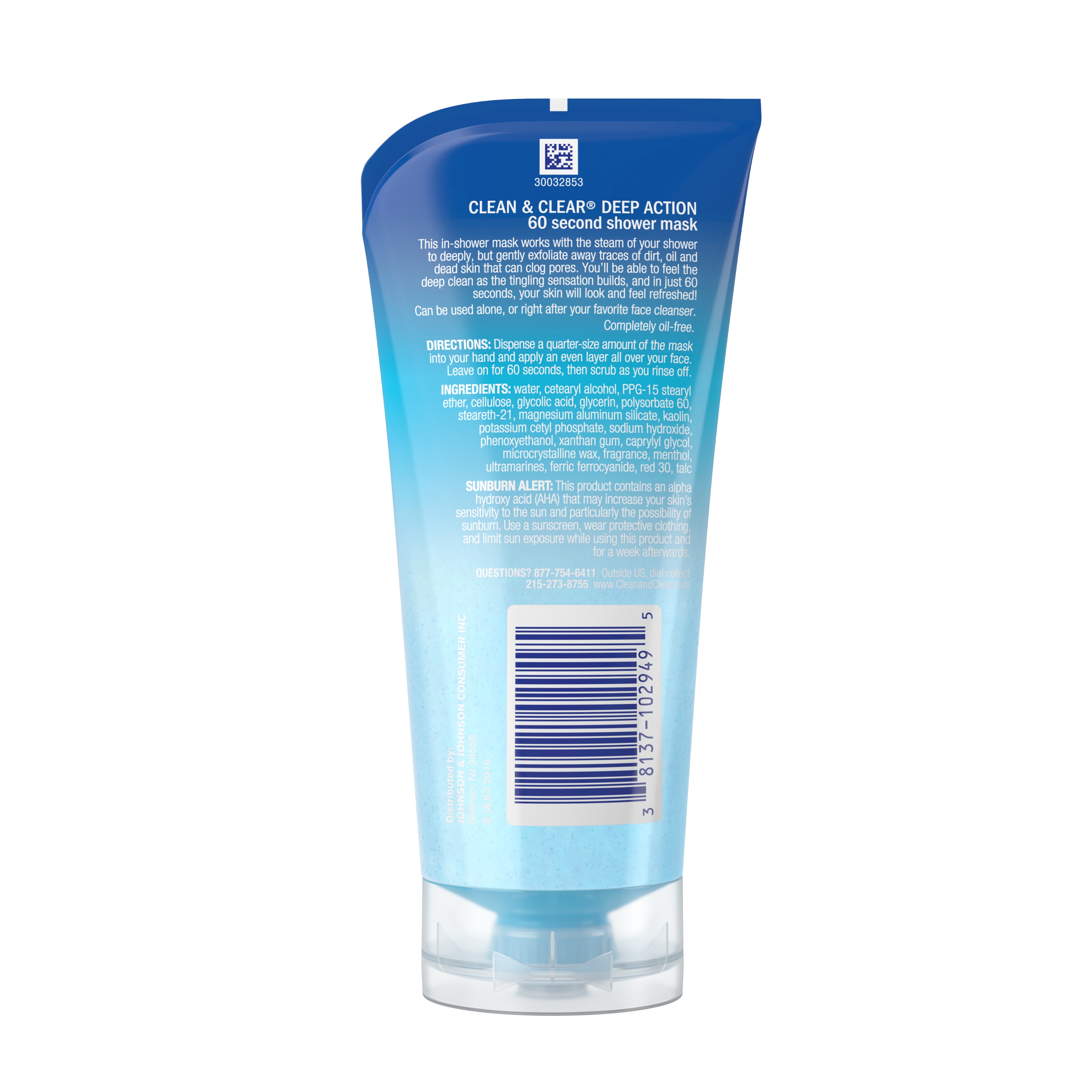 Clean & Clear Deep Action Exfoliating 60-Second Shower Face Mask, 5 oz - image 3 of 9