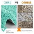 thumbnail image 3 of Astarin Soft & Fluffy Green Microfiber Bath Rug, 17" x 24", Non-Slip, 3 of 8