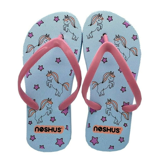 Sandalia Noshus Talla 18 Unicornio y Estrellas Blanco