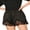 Black, variant on Women's Mini Shorts Lace Patchwork Drawstring Elastic Waist Casual Summer Lounge Shorts
