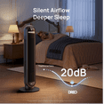 thumbnail image 5 of DREO Tower Fans for Home, 36" Standing Floor Fan with Remote, 90° Oscillating Fan, 28 ft/s High Velocity, LED Display, 8 Speeds, 4 Modes, 8H Timer, Quiet Bedroom Fan, 5 of 9