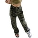 thumbnail image 2 of Pantalones casuales rectos y sueltos de verano para mujer con estampado de camuflaje de hip hop americano, 2 of 4