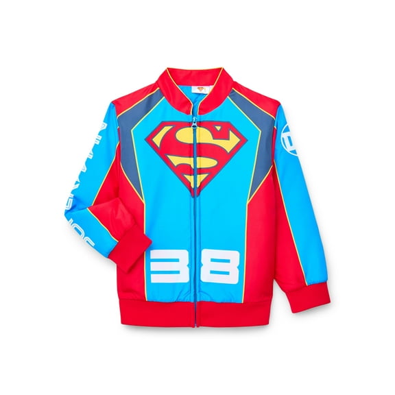 Superman Boys Graphic Bomber Jacket, Sizes 4-12
