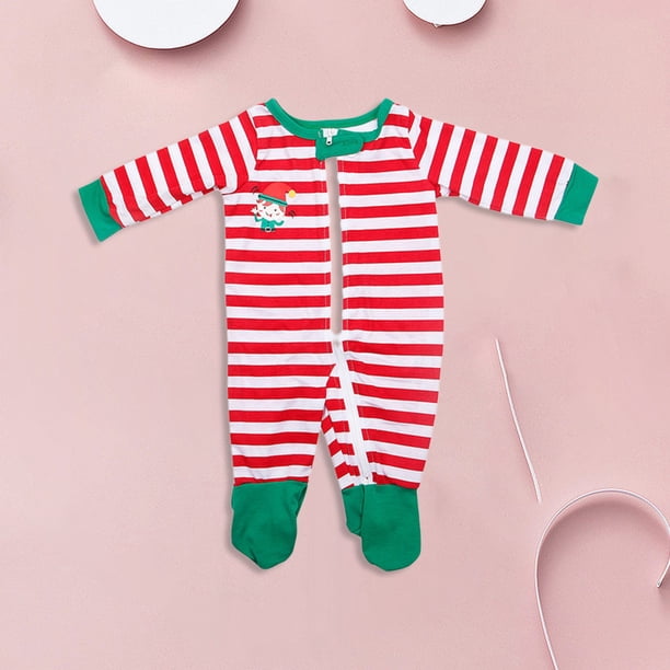 Traje de pantalones largos familiares Traje de ropa de dormir de rayas horizontales con estampado de dibujos animados informal FLhrweasw Nuevo