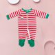 thumbnail image 1 of Traje de pantalones largos familiares Traje de ropa de dormir de rayas horizontales con estampado de dibujos animados informal FLhrweasw Nuevo, 1 of 9