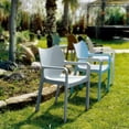 thumbnail image 2 of Compamia Diva Resin Outdoor Dining Arm Chair Silver, Set of 2, 2 of 2