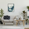 thumbnail image 2 of Stupell Brushed Abstract Blue & Beige Abstract Painting Black Framed Art Print Wall Art, 2 of 7