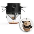 thumbnail image 4 of Less Than 5 Funnel Pour Over Coffee Maker Portable Stainless Reusable Coffee Filter Mini Paperless Single 1 Cup Coffee Cup for Travel Camping, 4 of 8