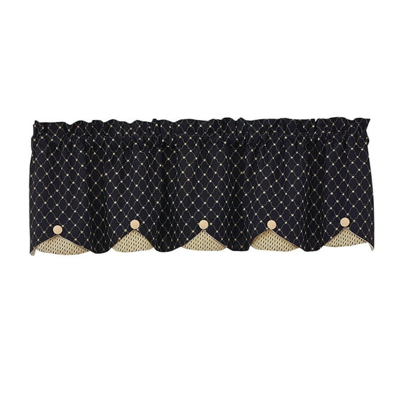 Park Designs Carrington Lined Scallop Valance
