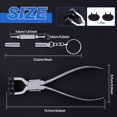 thumbnail image 2 of LEONTOOL Outil de Réglage d'Axe de Lentille en Acier Inoxydable Pinces à Ressort pour Alignement d'Axe de Lentille Kit d'Outils de Réparation de Lunettes Optiques avec Mini Tournevis pour Lunettes et Mâchoires de Remplacement, 2 of 4