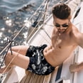 thumbnail image 2 of luoweisi Men's Beach Shorts Quick Dry Swim Trunks with Mesh Lining Raccoon M, 2 of 5