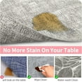 thumbnail image 6 of Lifestance Faux Leather Placemats Set of 6, Waterproof Heat Resistant Non Slip Dining Table Mats, 17x12 inch Rectangle Grey, Indoor Outdoor Use, 6 of 10