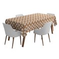 thumbnail image 1 of Vargottam Indoor/OutdoorTablecloth58x102 InchRectangleTablecloth Waterproof PatioTableCloths- Spring/SummerTableCovers for Backyard RectangularTable/BBQs/Picnic -Light Brown, 1 of 5