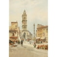 thumbnail image 3 of Karl Kaufmann 14x18 Black Modern Framed Museum Art Print Titled - Place in Capua in Italy, 3 of 5