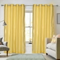 thumbnail image 6 of Ruthy's Textile 2- Piece Faux Silk Grommet Curtain Panels - 54" by 84" Inch Total Width 108" X 84" - Yellow, 6 of 6