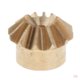 thumbnail image 1 of Engranaje de Módulo Baoblaze 6x 0,4 12 1 Mm Agujero Interior 1 Mm Diámetro Exterior 4 Mm Altura 3 Mm Engranaje cónico de latón, 1 of 7