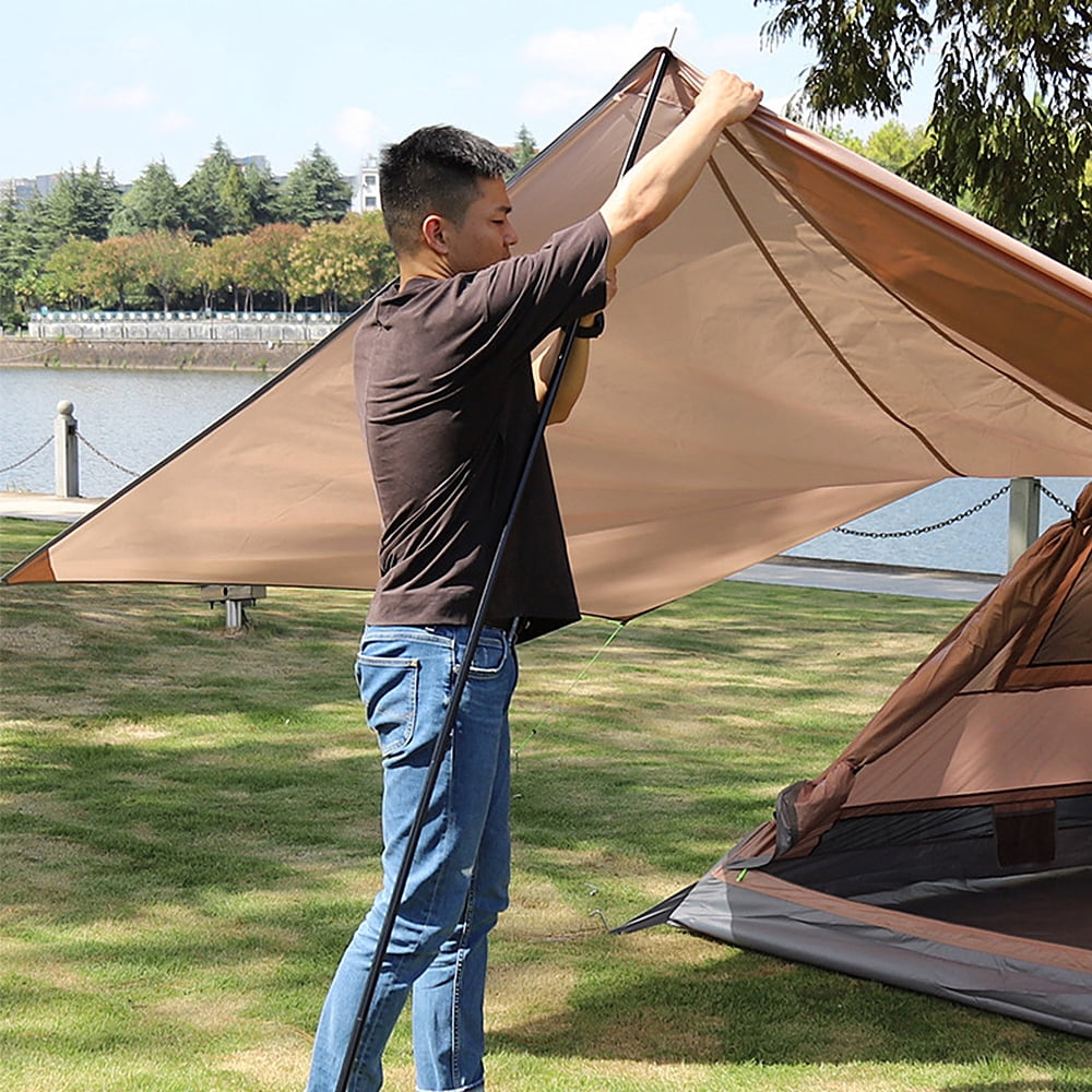 2 PIÈCES/ENSEMBLE DE poteaux de tente d'extérieur portables idéaux pour