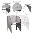 thumbnail image 4 of Flash Furniture Kevin Starter Student Study Carrel for Testing Centers and Classrooms, Gray, 4 of 10