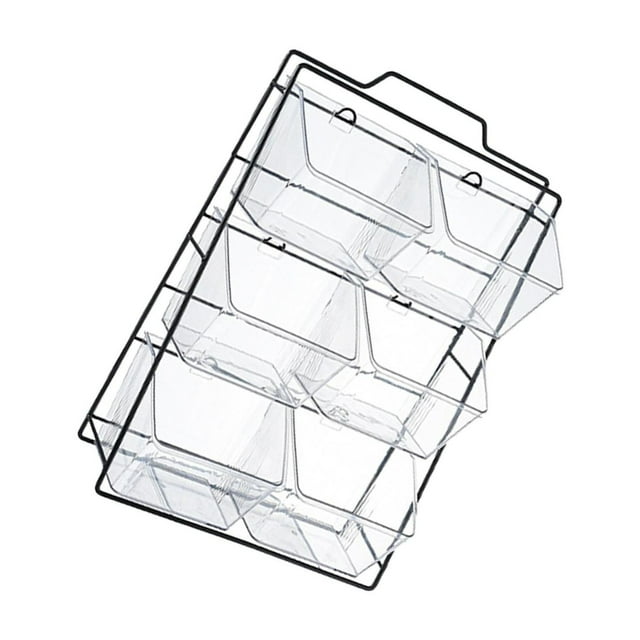 pitrice Stovetop Storage Rack Coffee Pod Storage 2 for Office Garlic Onion grids Home Ginger 6 grids