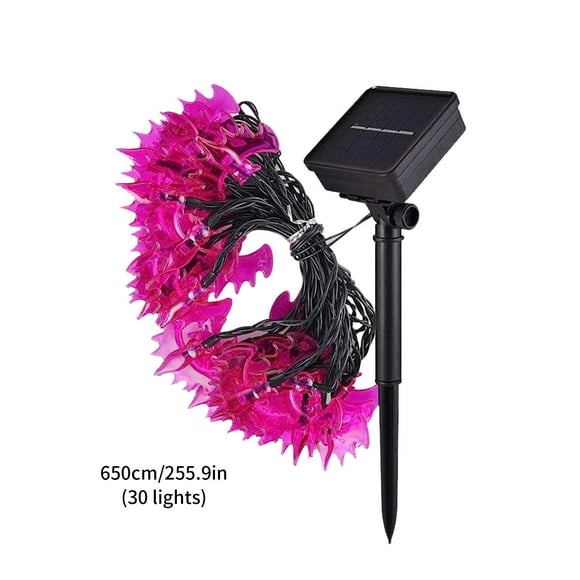Solar String Lights,Solar Halloween Decorative Branch Lantern Ghost Festival Decorative Lantern，Solar String Lights Halloween Party String Lights Flying Rat，20/30 Bulbs,Led Light Bulb
