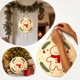 thumbnail image 4 of Qjidjing Christmas Tree Ornaments, Xmas Hanging Decor, Round Creative Wooden Styling, for Furniture Accent, Christmas Tree, Indoor Home Display, 4 of 7