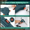 Saker Soldering Iron Kit, 60W 110V Corded Electric Welding Gun with Welding Wire, Onehanded