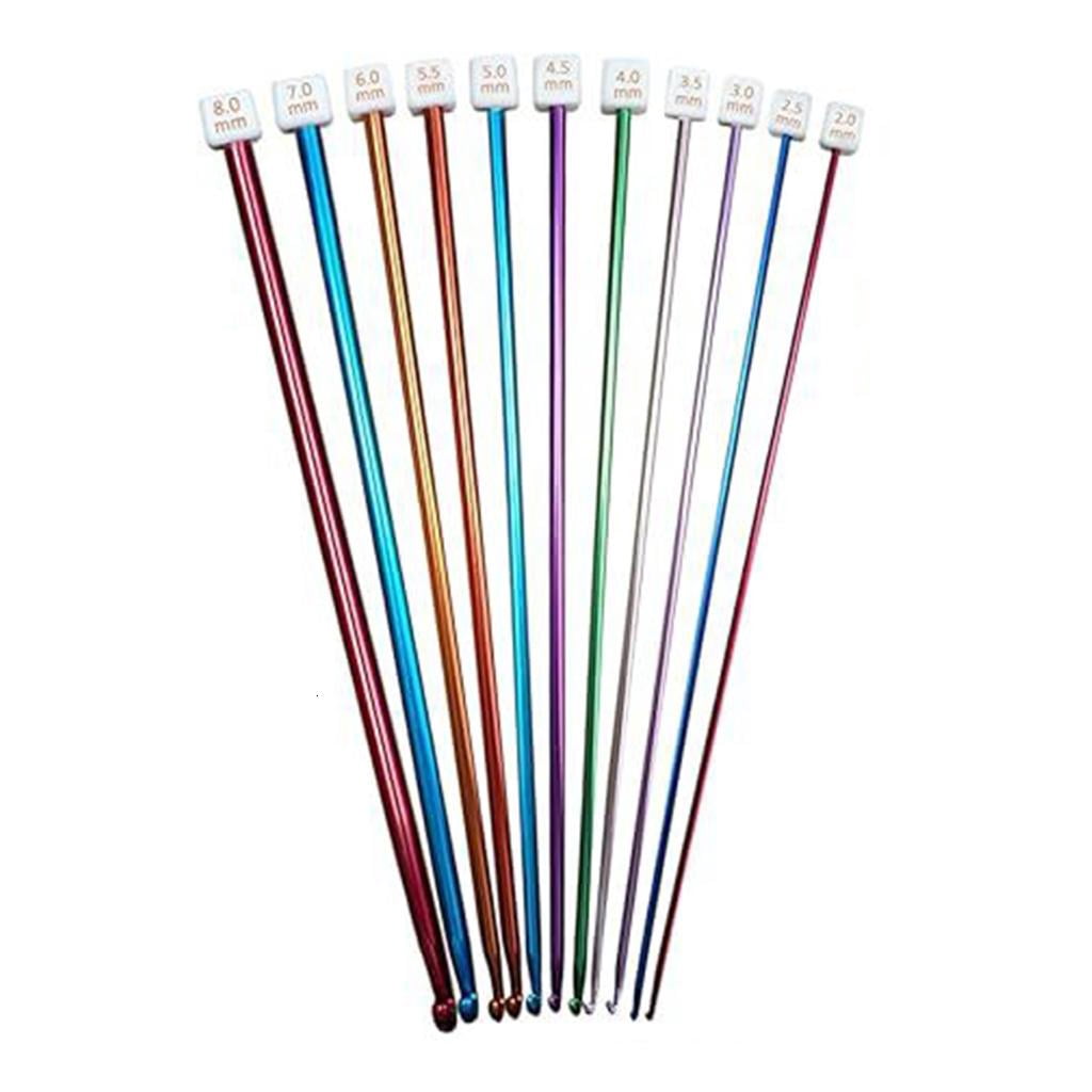 Youthyao 12W00dTunisian Crochet Hook with Cable 11 Long Aluminum Afghan Hook Needle Set