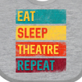 thumbnail image 4 of Inktastic Eat Sleep Theatre Repeat Drama for Actor Boys or Girls Baby Bib, 4 of 4