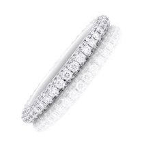 1 Carat Diamond Wedding Band Ring on 10k White Gold