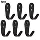 thumbnail image 2 of Towel Hanger Holder Coat Single Hook Kitchen Bathroom Bedroom U-shaped Wall-mounted Solid Metal 4pcs Accessories, 2 of 9